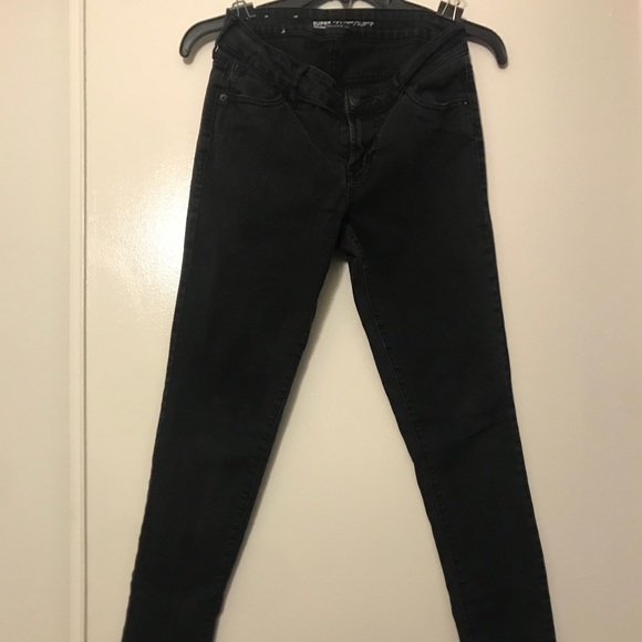Denim - skinny pants size 2 regular black color
